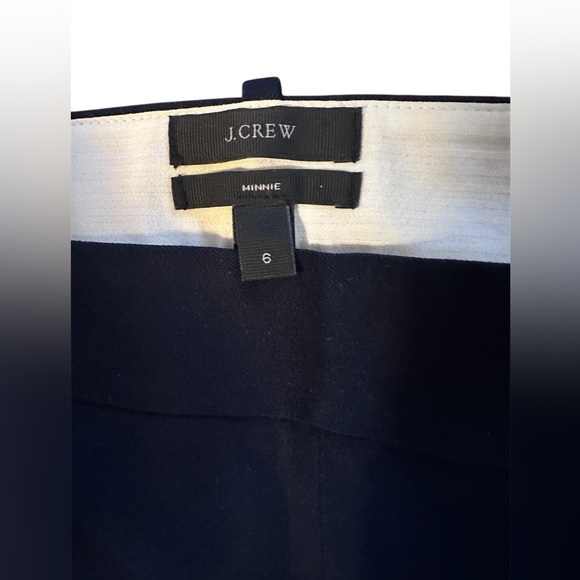 Like new J. Crew women Minnie pants stretch twill navy blue size M (6) - Picture 5 of 8